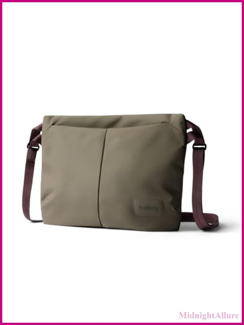 Slimline Crossbody Bag Expandable Travel Pouch Recycled Nylon